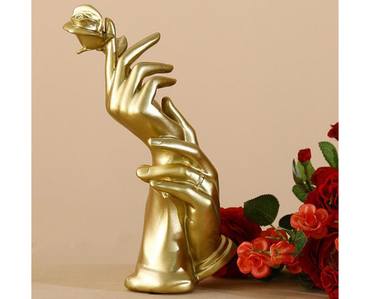 Light Luxury Handheld Rose Ornament thumb