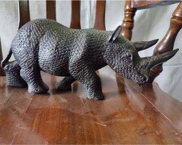 Vintage Rhino Figurine thumb