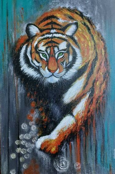 Original Abstract Animal Paintings by ibrar khan