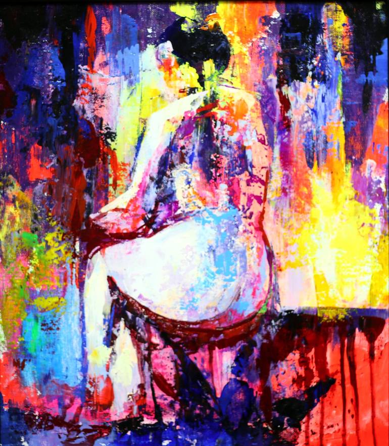 UV Nude Painting by Сергей Степанов Saatchi Art