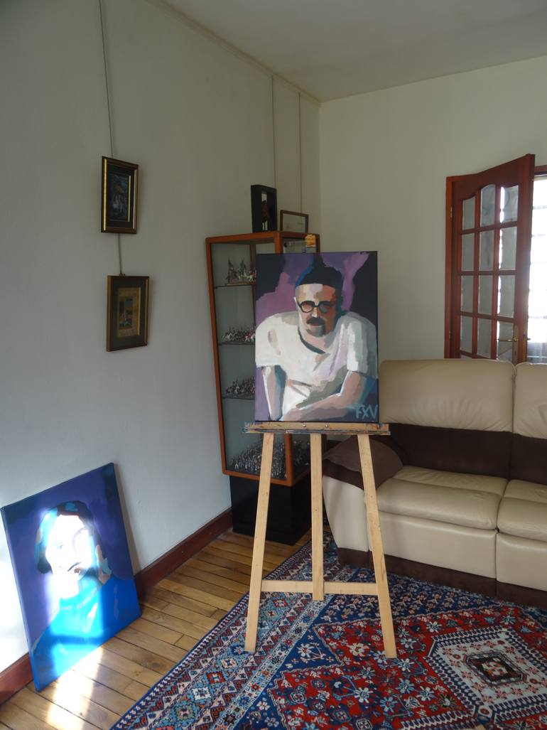 Original Figurative People Painting by Fx Vaudeleau