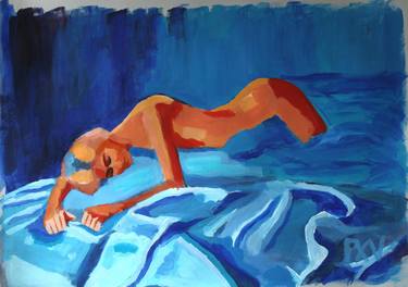 Print of Figurative Erotic Paintings by FX VAUDELEAU