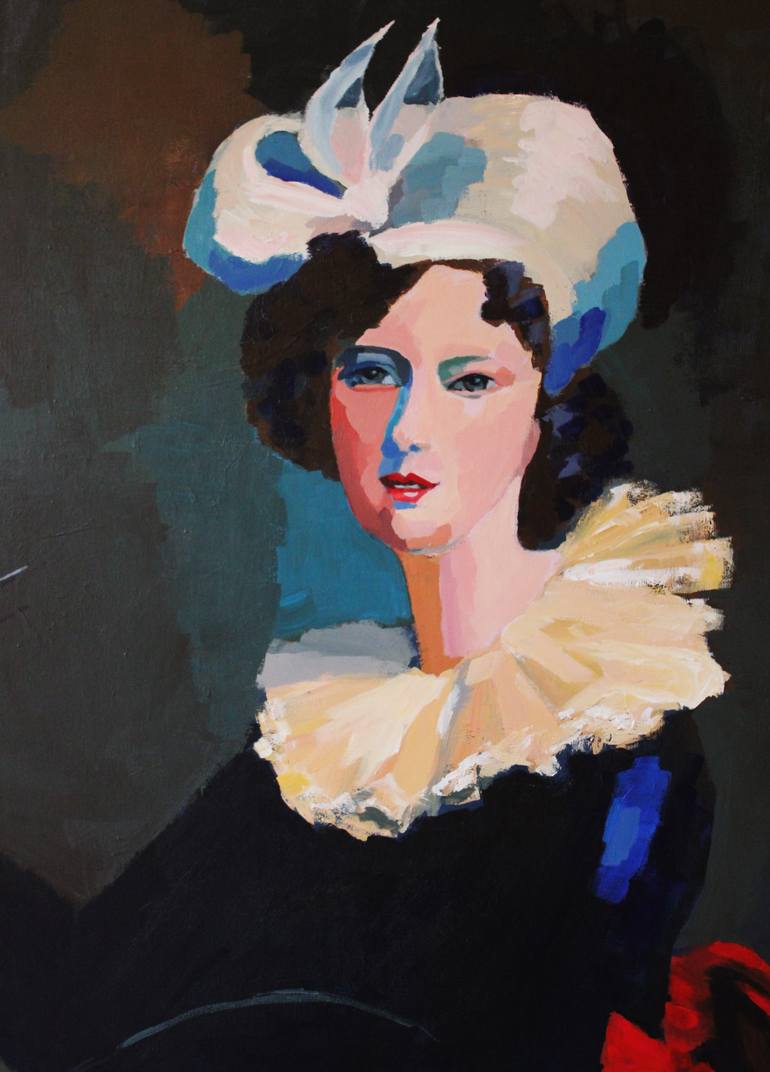 Original Figurative People Painting by Fx Vaudeleau