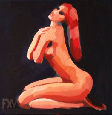 Print of Figurative Erotic Paintings by FX VAUDELEAU