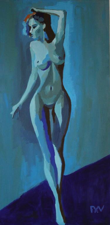 Print of Figurative Erotic Paintings by FX VAUDELEAU