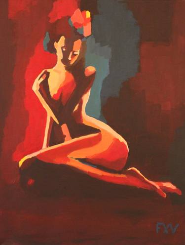 Original Erotic Paintings by FX VAUDELEAU