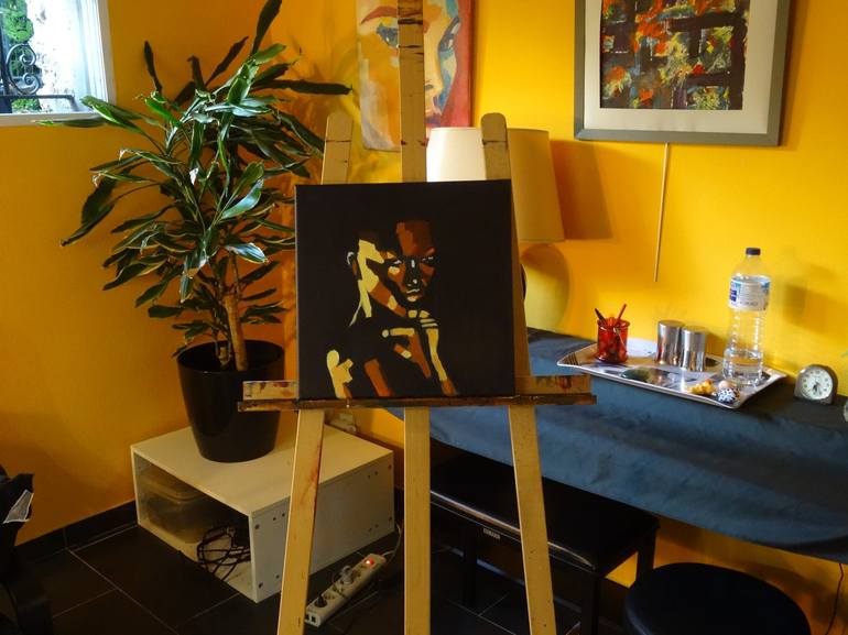 Original Pop Art Women Painting by Fx Vaudeleau