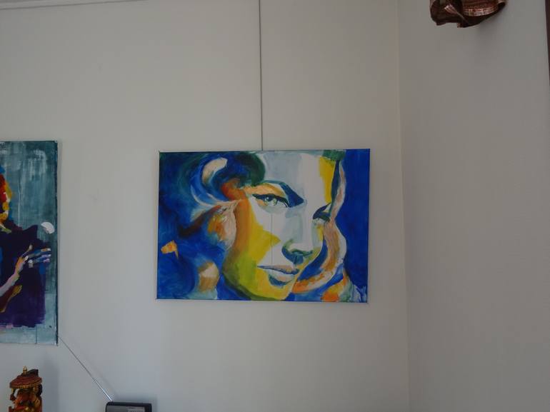 Original Figurative Celebrity Painting by FX VAUDELEAU