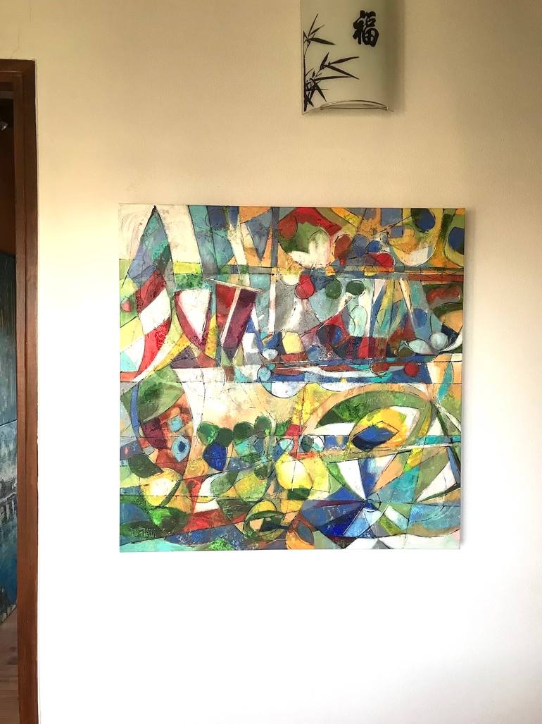 Original Abstract Expressionism Seascape Painting by Barbara Piatti