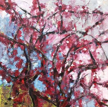 Original Expressionism Tree Paintings by Barbara Piatti