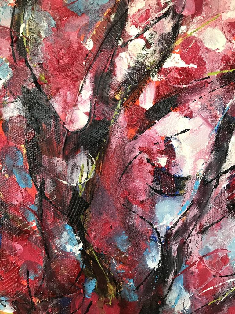 Original Expressionism Tree Painting by Barbara Piatti