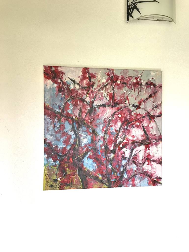 Original Expressionism Tree Painting by Barbara Piatti