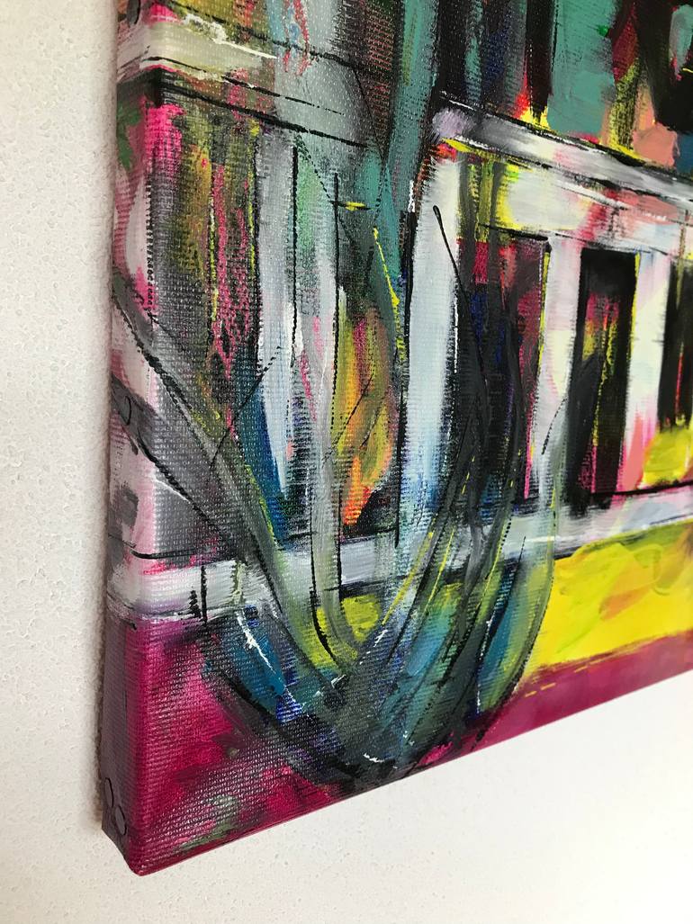 Original Expressionism Cities Painting by Barbara Piatti