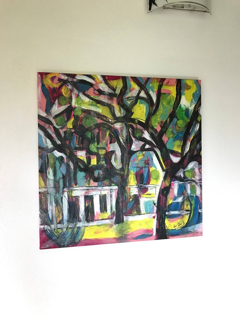 Original Expressionism Cities Painting by Barbara Piatti