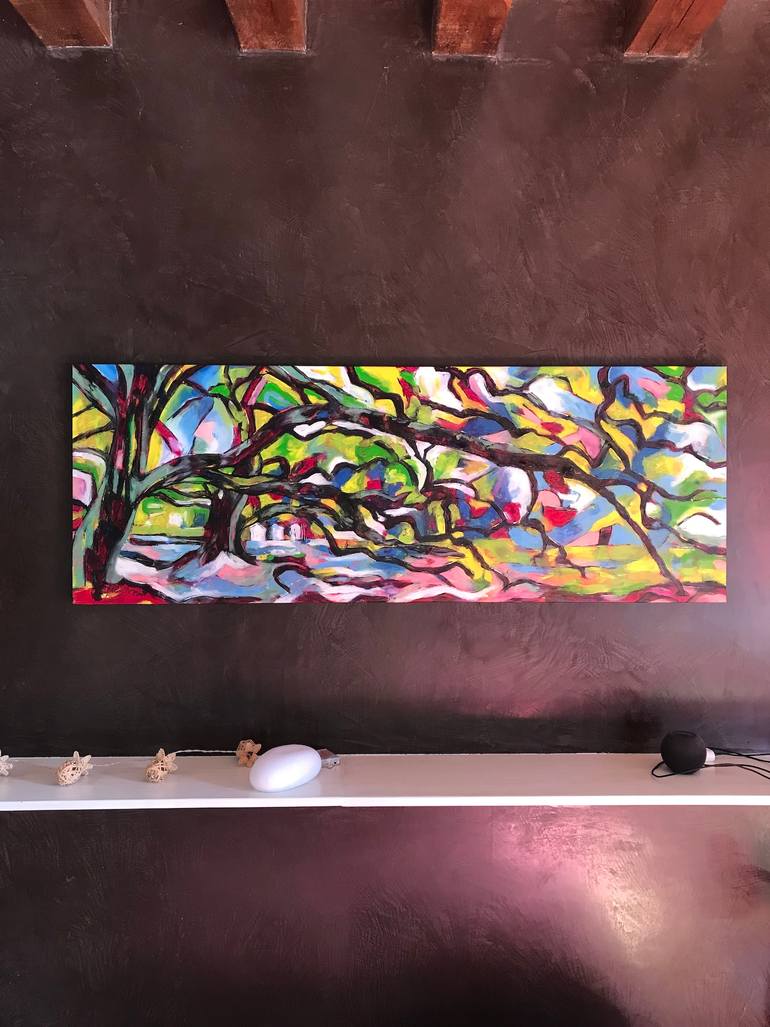 Original Expressionism Landscape Painting by Barbara Piatti