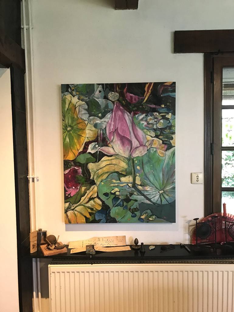 Original Impressionism Floral Painting by Barbara Piatti