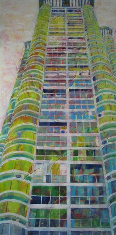 Original Abstract Expressionism Architecture Paintings by Barbara Piatti