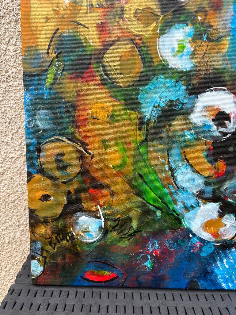 Original Abstract Expressionism Seascape Painting by Barbara Piatti