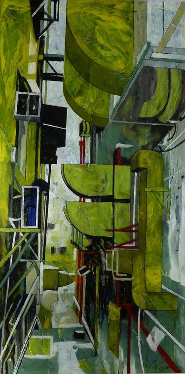 Original Expressionism Architecture Paintings by Barbara Piatti