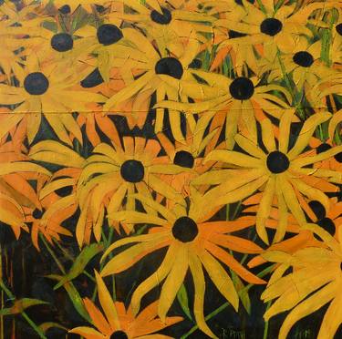 Original Expressionism Floral Paintings by Barbara Piatti