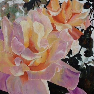 Original Expressionism Floral Paintings by Barbara Piatti