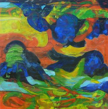 Original Abstract Expressionism Landscape Paintings by Barbara Piatti