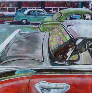 Print of Expressionism Car Paintings by Barbara Piatti