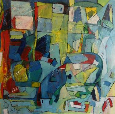 Print of Abstract Expressionism Architecture Paintings by Barbara Piatti