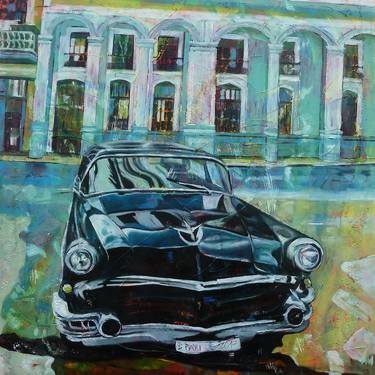 Original Expressionism Car Paintings by Barbara Piatti