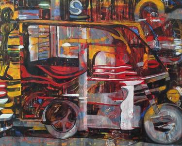 Original Transportation Paintings by Barbara Piatti