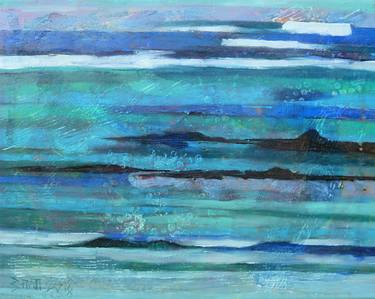 Print of Expressionism Seascape Paintings by Barbara Piatti