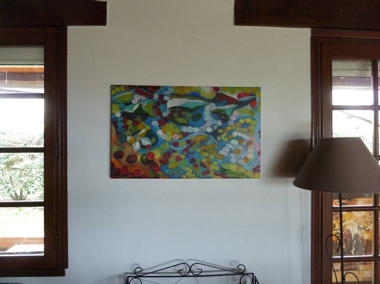 Original Abstract Expressionism Culture Painting by Barbara Piatti