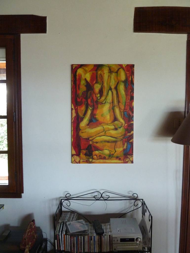 Original Abstract Expressionism Culture Painting by Barbara Piatti