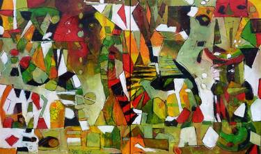 Print of Abstract Cities Paintings by Barbara Piatti