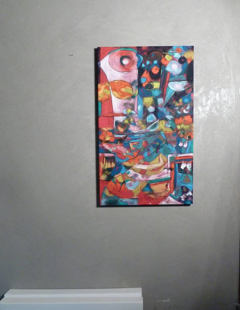 Original Abstract Expressionism World Culture Painting by Barbara Piatti