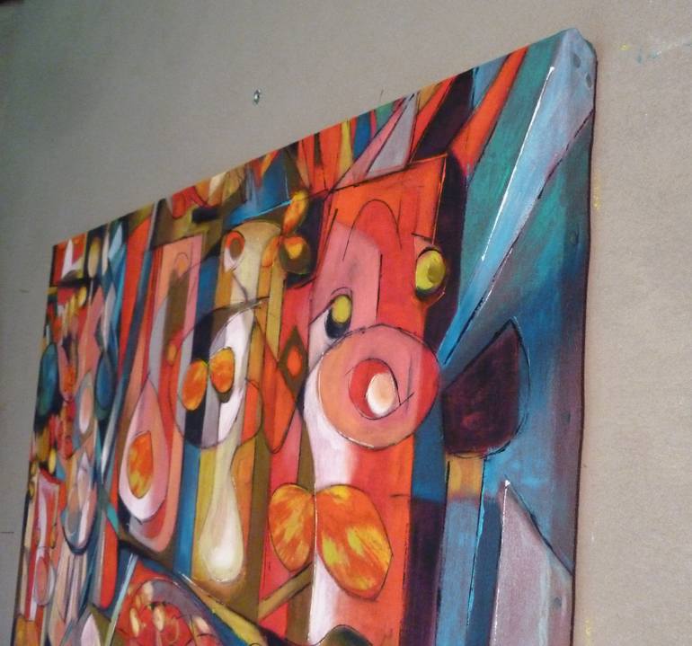 Original Abstract Expressionism Popular culture Painting by Barbara Piatti