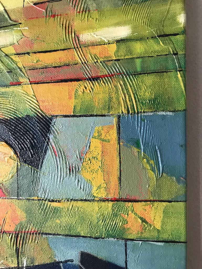 Original Abstract Expressionism Cities Painting by Barbara Piatti