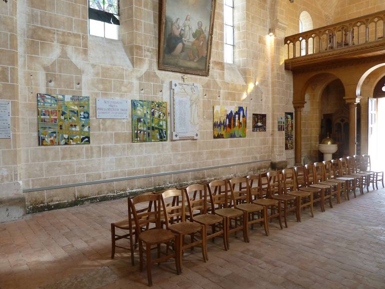 Original Abstract Expressionism Cities Painting by Barbara Piatti