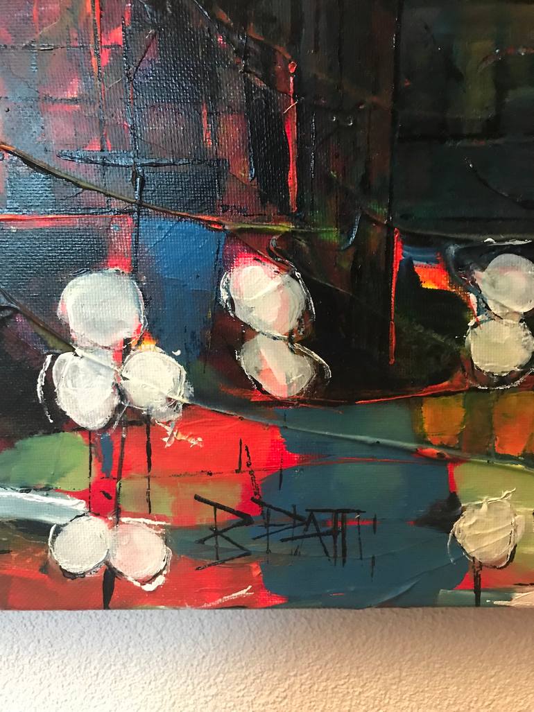 Original Abstract Expressionism Cities Painting by Barbara Piatti