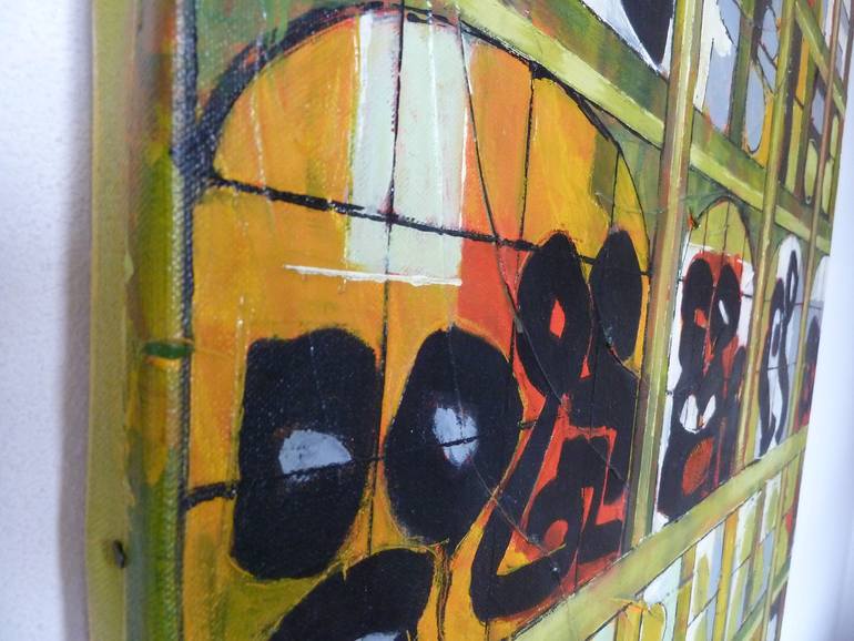 Original Abstract Expressionism Cities Painting by Barbara Piatti