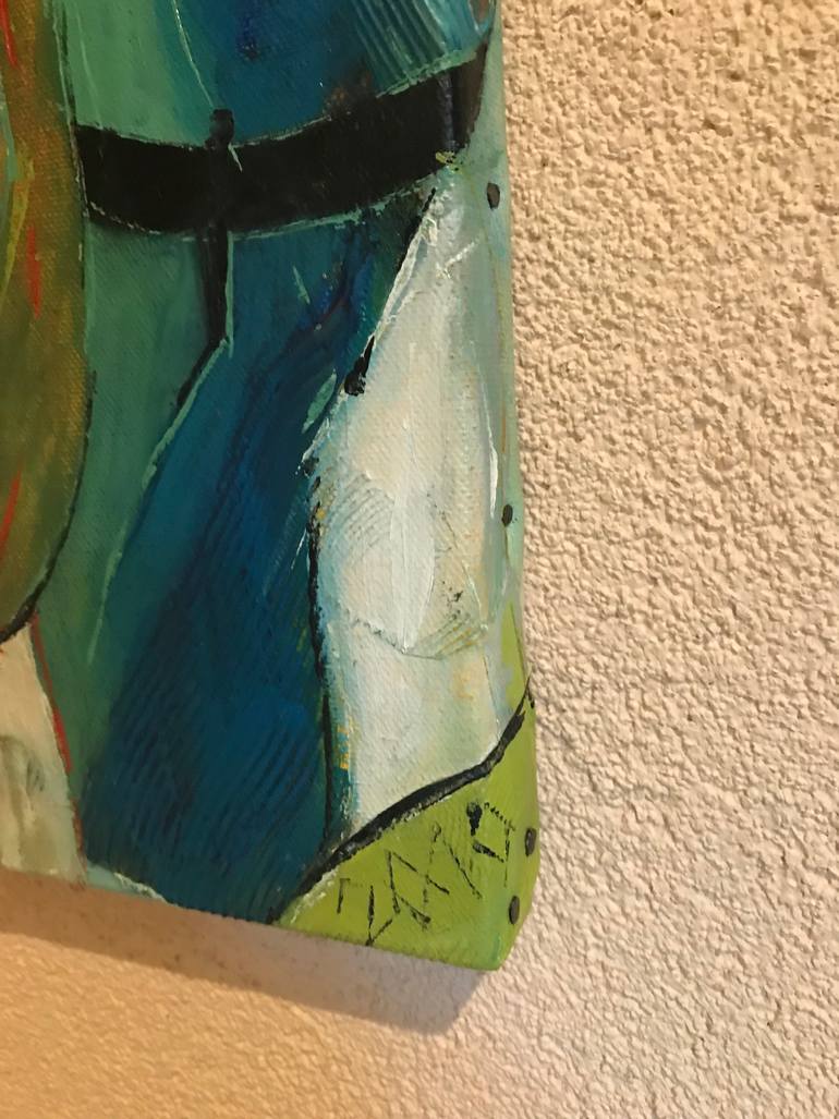 Original Abstract Expressionism Cities Painting by Barbara Piatti