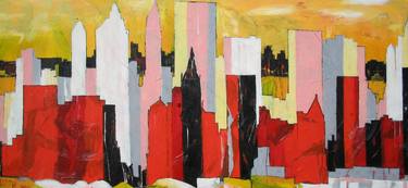Original Expressionism Cities Paintings by Barbara Piatti