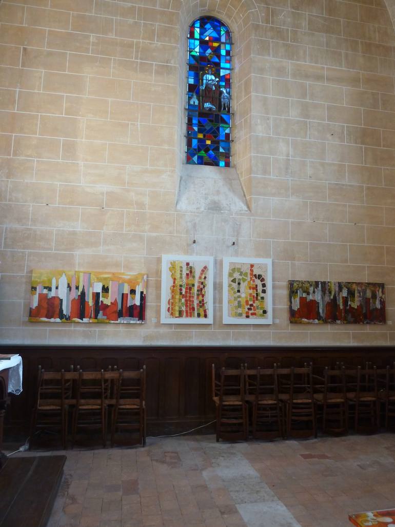 Original Expressionism Cities Painting by Barbara Piatti