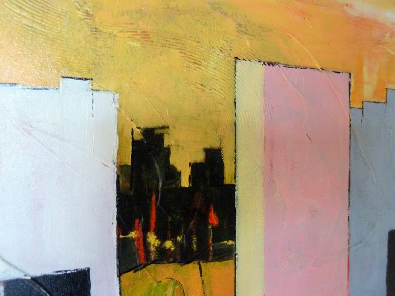 Original Expressionism Cities Painting by Barbara Piatti