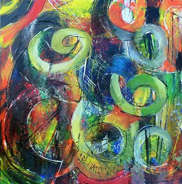 Original Abstract Expressionism Abstract Paintings by Barbara Piatti