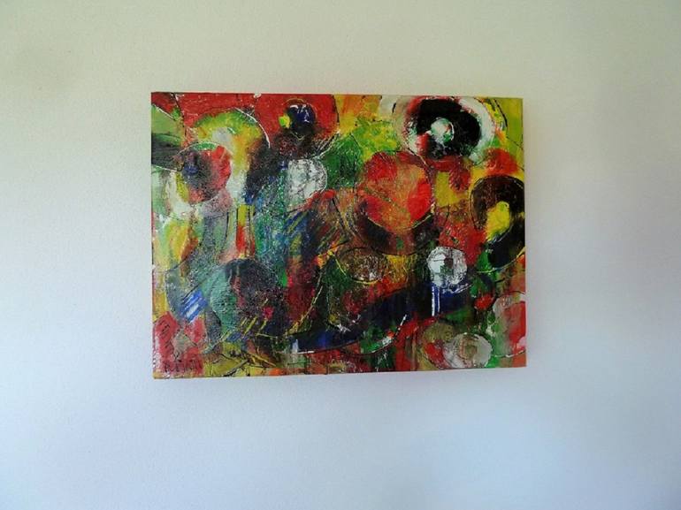 Original Abstract Expressionism Abstract Painting by Barbara Piatti