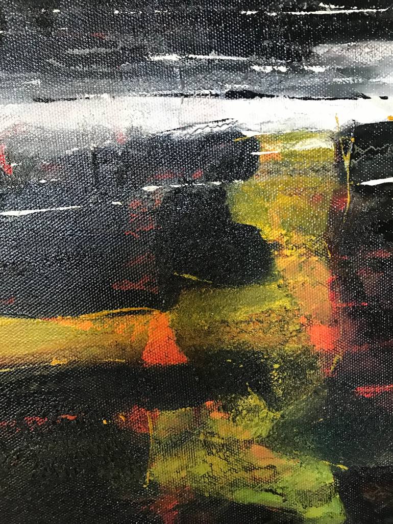 Original Abstract Expressionism Seascape Painting by Barbara Piatti