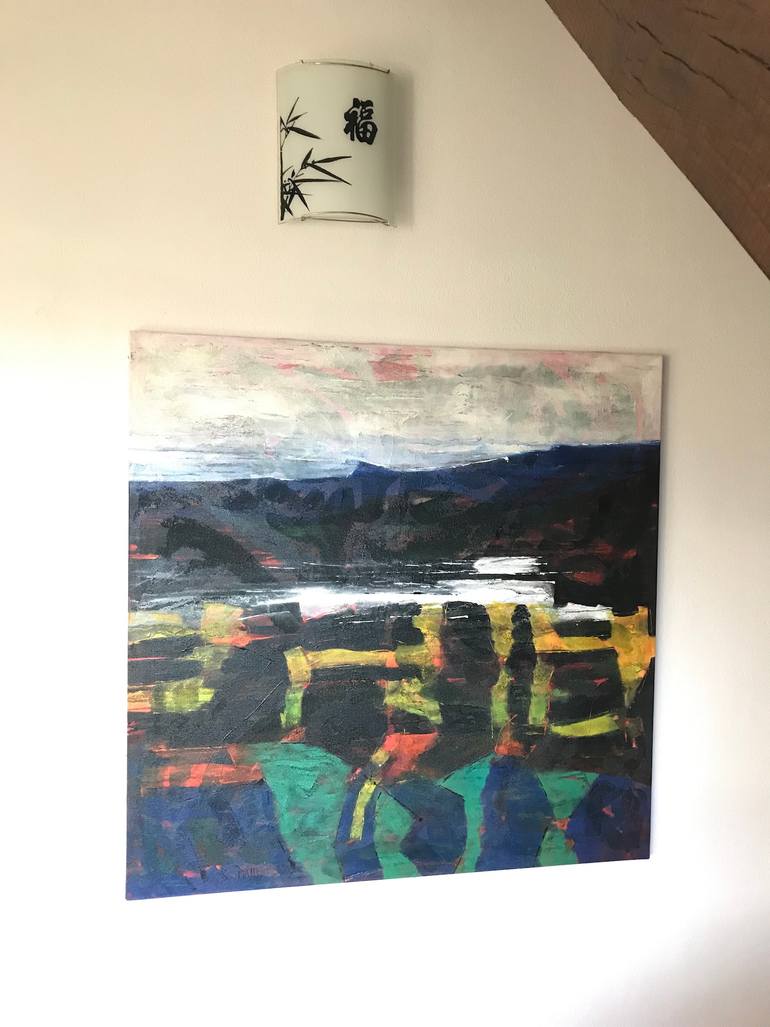Original Abstract Expressionism Seascape Painting by Barbara Piatti