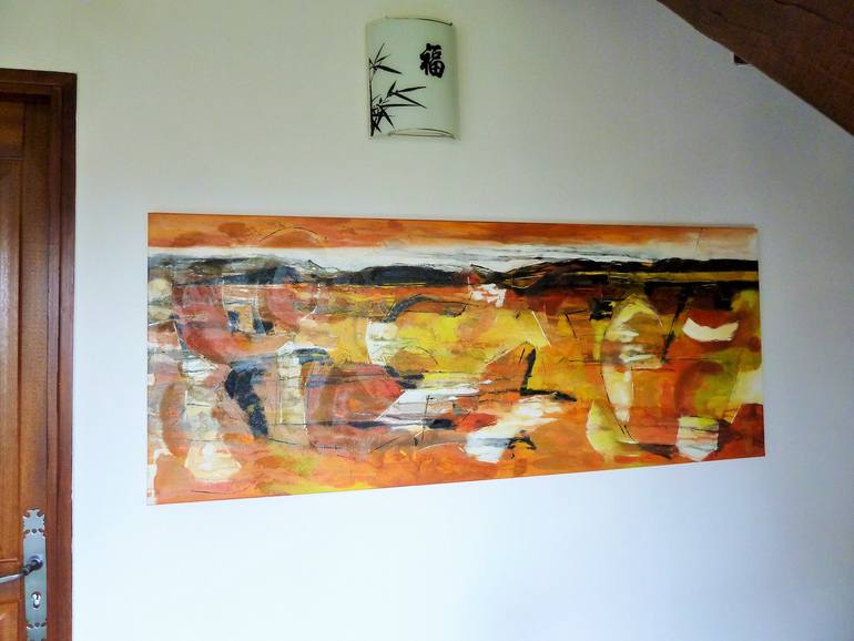 Original Abstract Expressionism Seascape Painting by Barbara Piatti