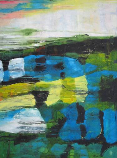 Print of Abstract Expressionism Seascape Paintings by Barbara Piatti